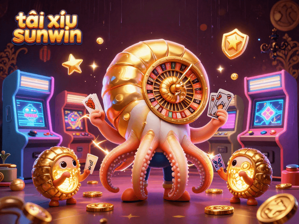 Engage in thrilling gameplay with tài xỉu sunwin, as colorful characters illuminate the casino realm.