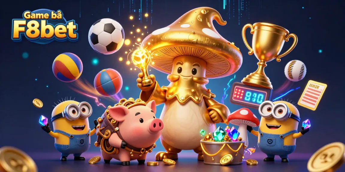 Experience the excitement of Game bài F8bet with golden wizard characters and dynamic gambling elements.