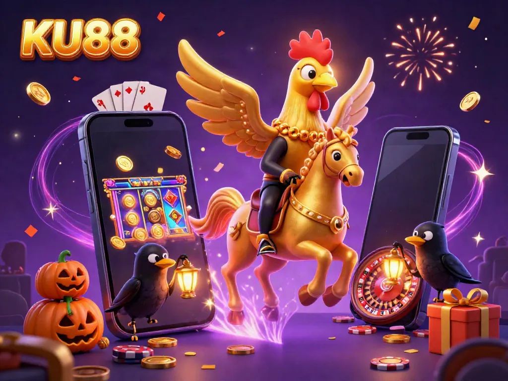 Experience thrilling gameplay at KU88 with vibrant slot games and festive casino vibes.