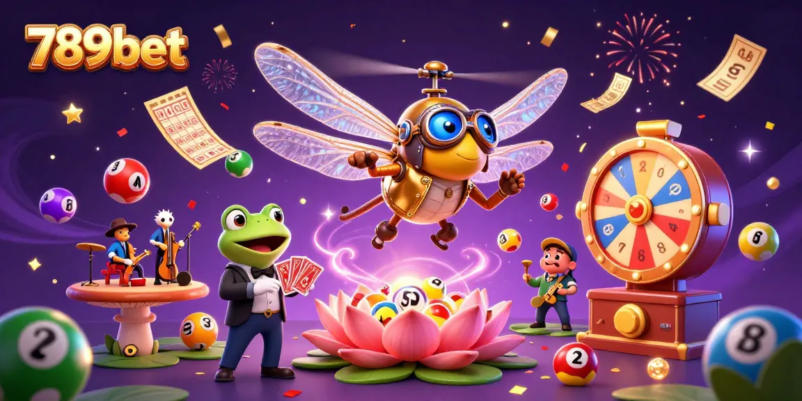 Experience exciting gaming environments at 789bet with animated characters celebrating various gambling activities.