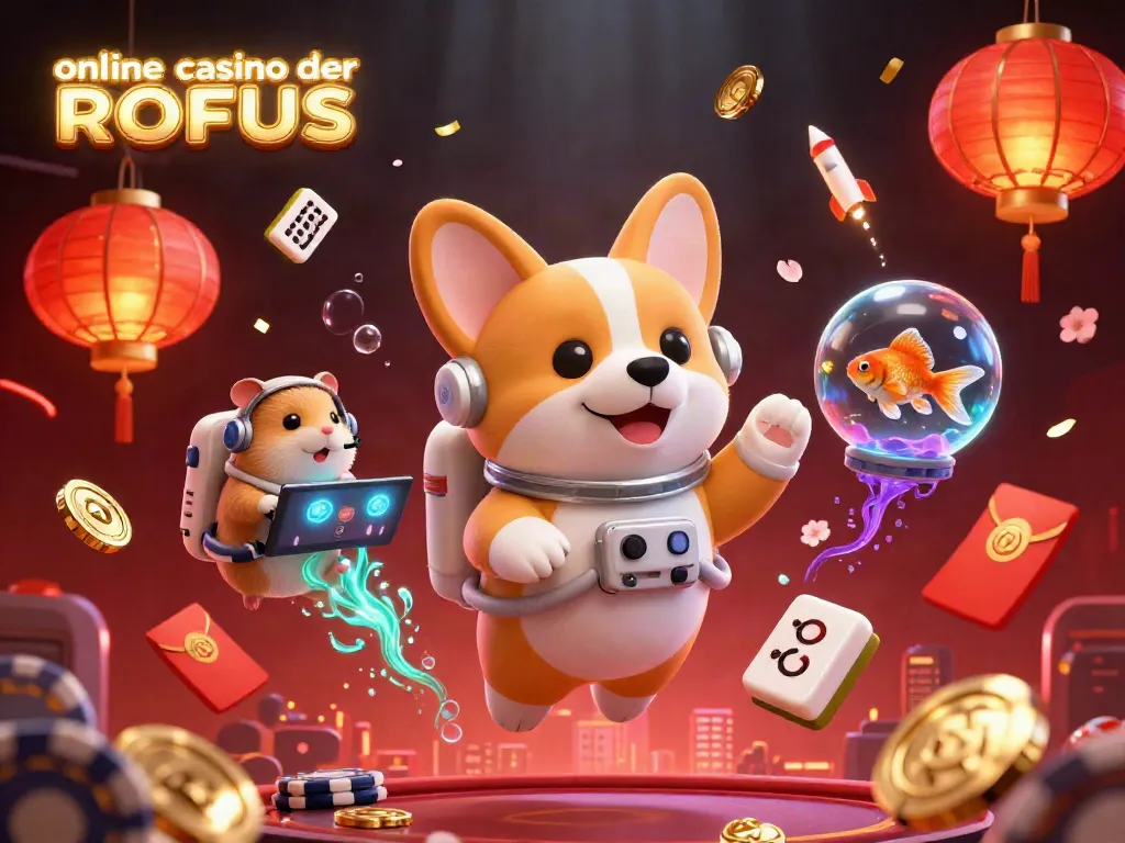 Engage with vibrant online casinoer uden ROFUS visuals featuring a 3D cartoon astronaut corgi and dynamic game elements.