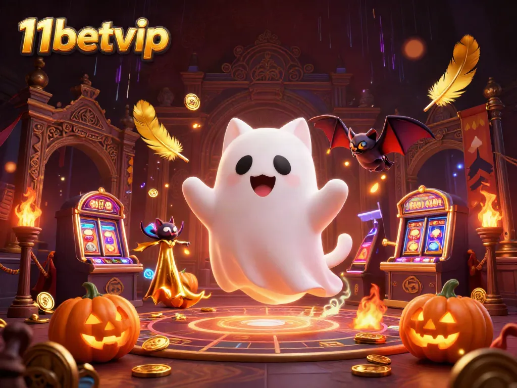 Experience thrilling gameplay with 11betvip, where the friendly ghost cat and bat unveil hidden casino treasures.
