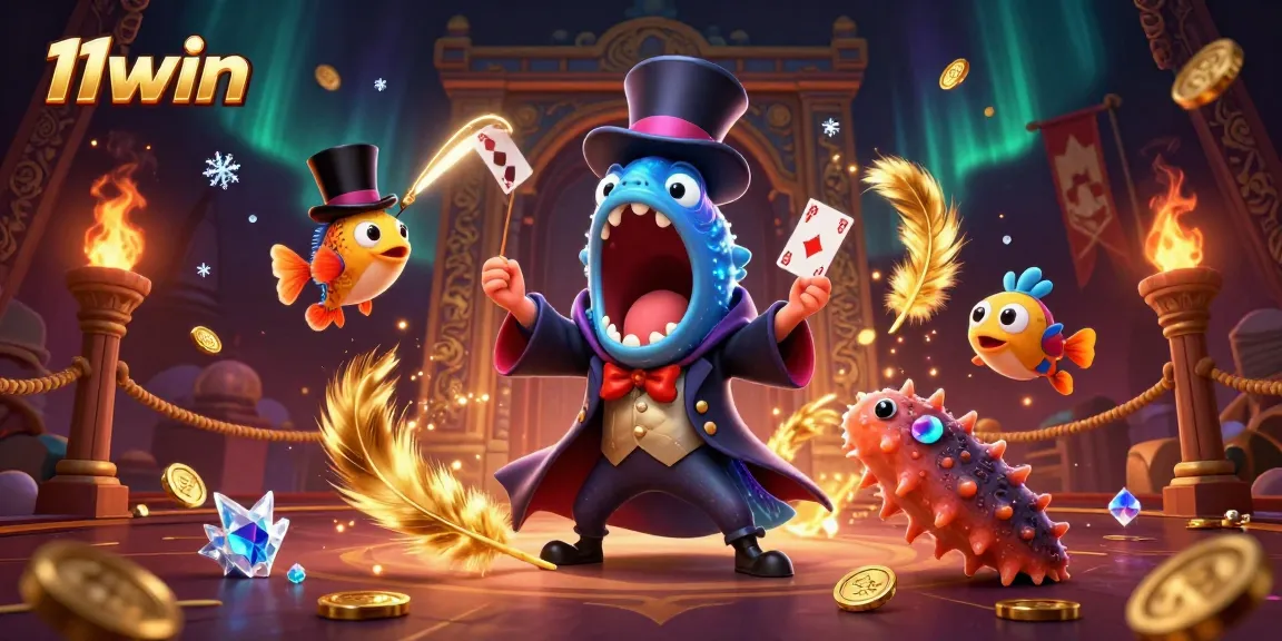 Engage with thrilling casino action at 11win with a magical underwater scene featuring vibrant characters.