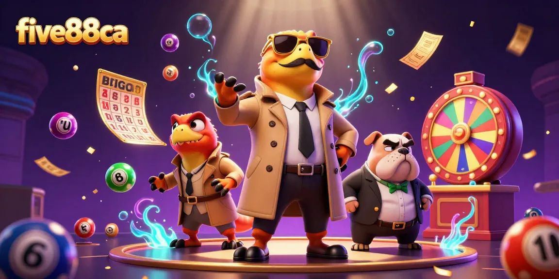 Experience immersive gambling fun at five88ca with cartoon raptors entering a VIP lounge!