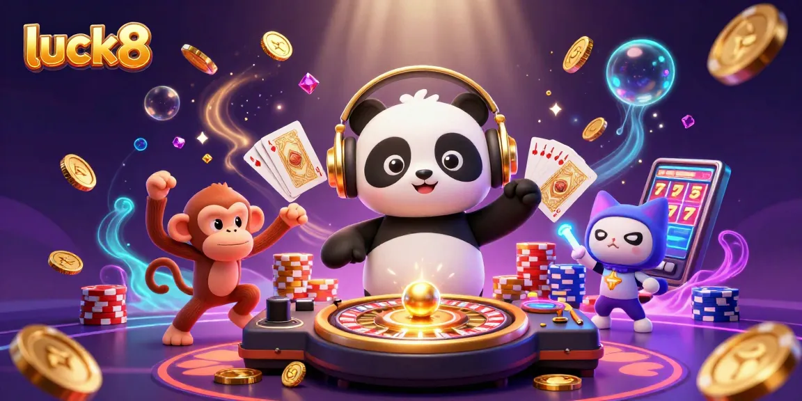 Experience thrilling games with luck8 featuring a DJ panda, breakdancing monkey, and rave kitten!