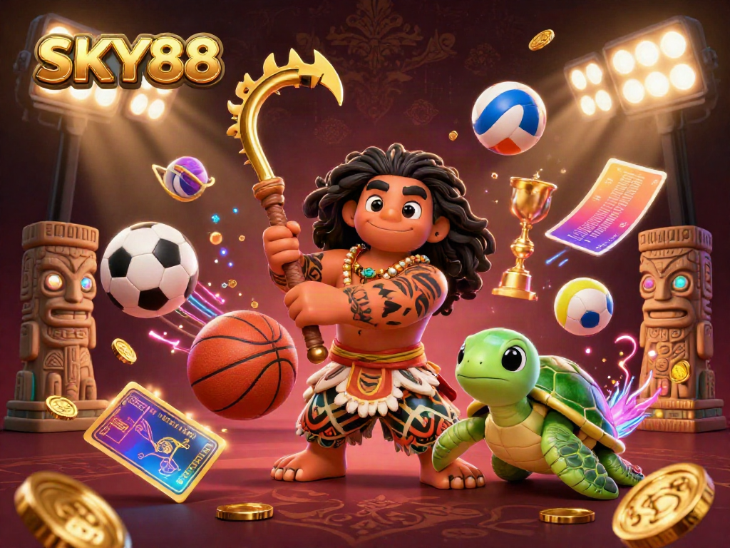 Experience thrilling gameplay in SKY88 with vibrant characters and dynamic sports elements.