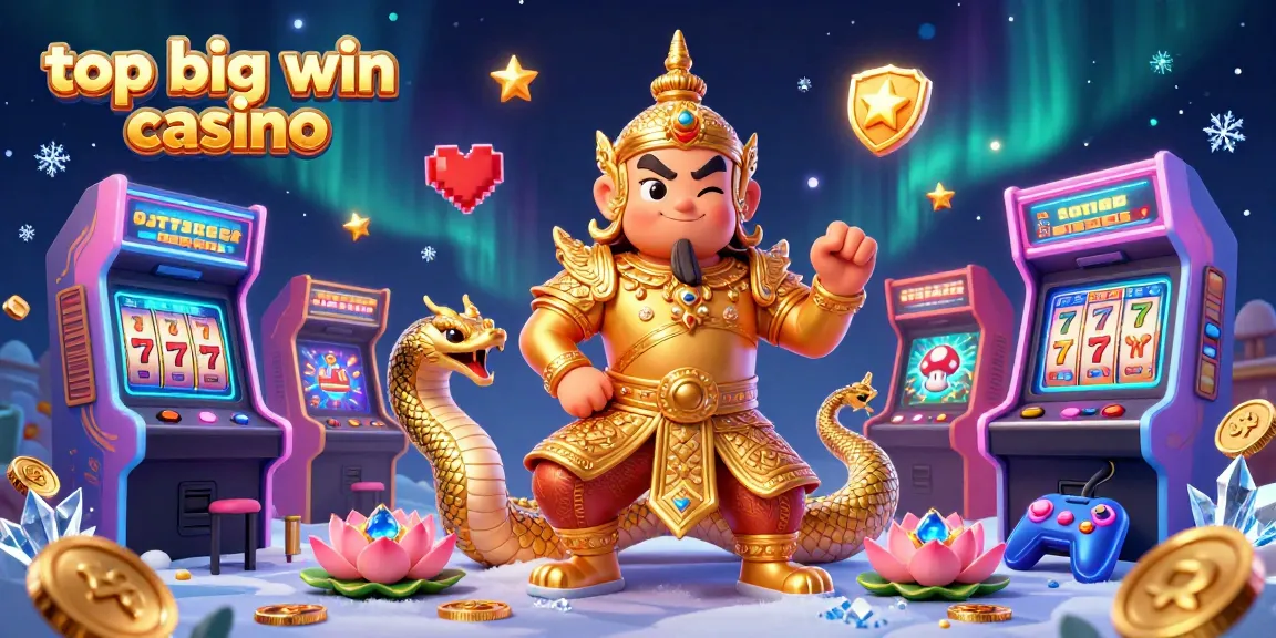 Experience the excitement of top big win casino with vibrant gaming elements and characters.
