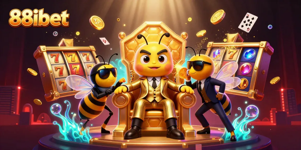 Experience the excitement of 88ibet with vibrant slot reels, characters, and dynamic casino action.