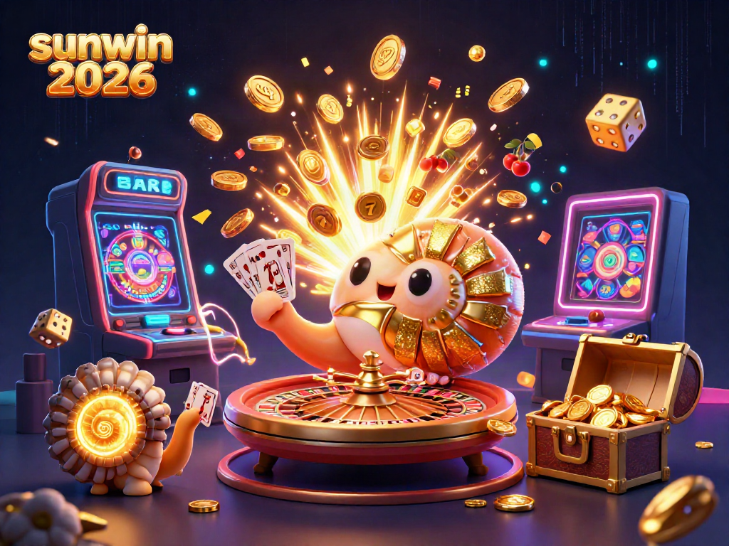 Experience thrilling games with sunwin 2026, showcasing a vibrant casino-themed scene with exciting casino elements.