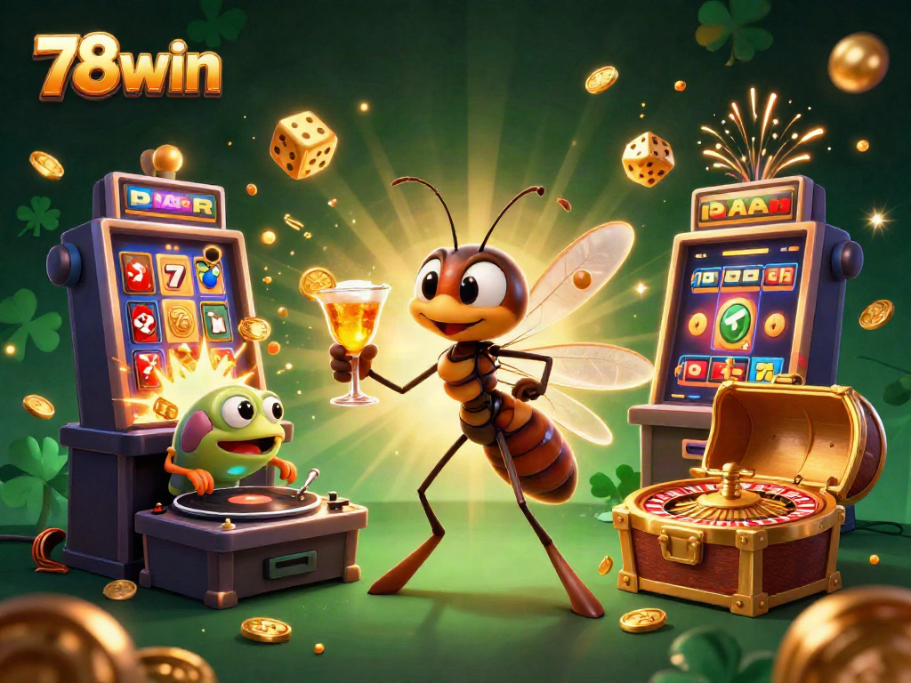Join 78win for spectacular casino adventures, featuring vivid characters and dynamic gaming elements in vibrant 3D.