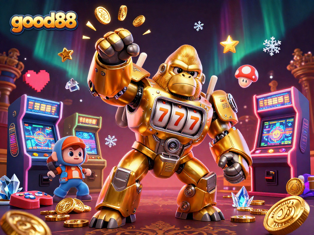 Experience the excitement of good88 with dynamic casino-themed characters and vibrant game elements.