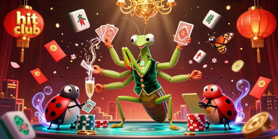 Engage with hit club activities highlighted by a vibrant cartoon illustration featuring gambling excitement and rich textures.