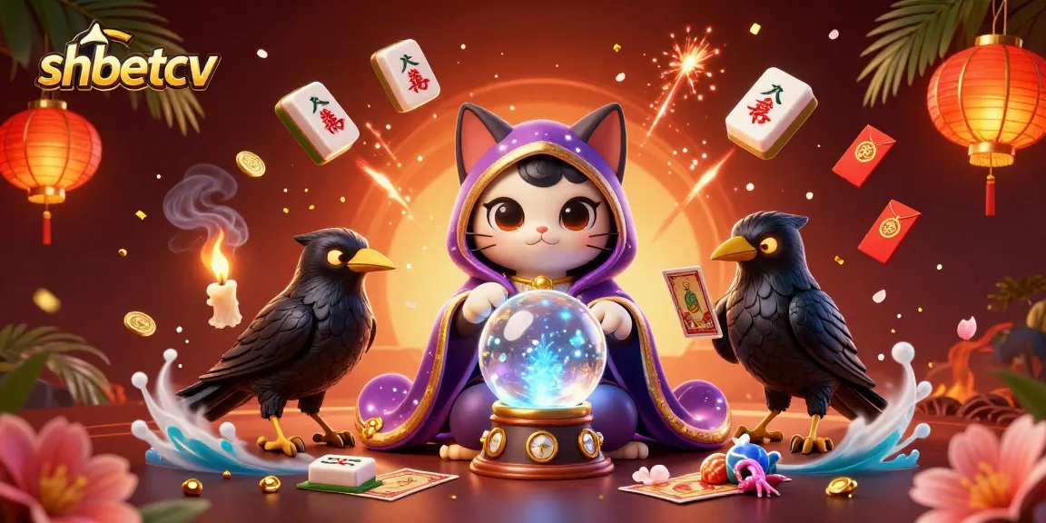 Experience the thrill of shbetcv with a mystical 3D fortune teller and vibrant gaming elements.