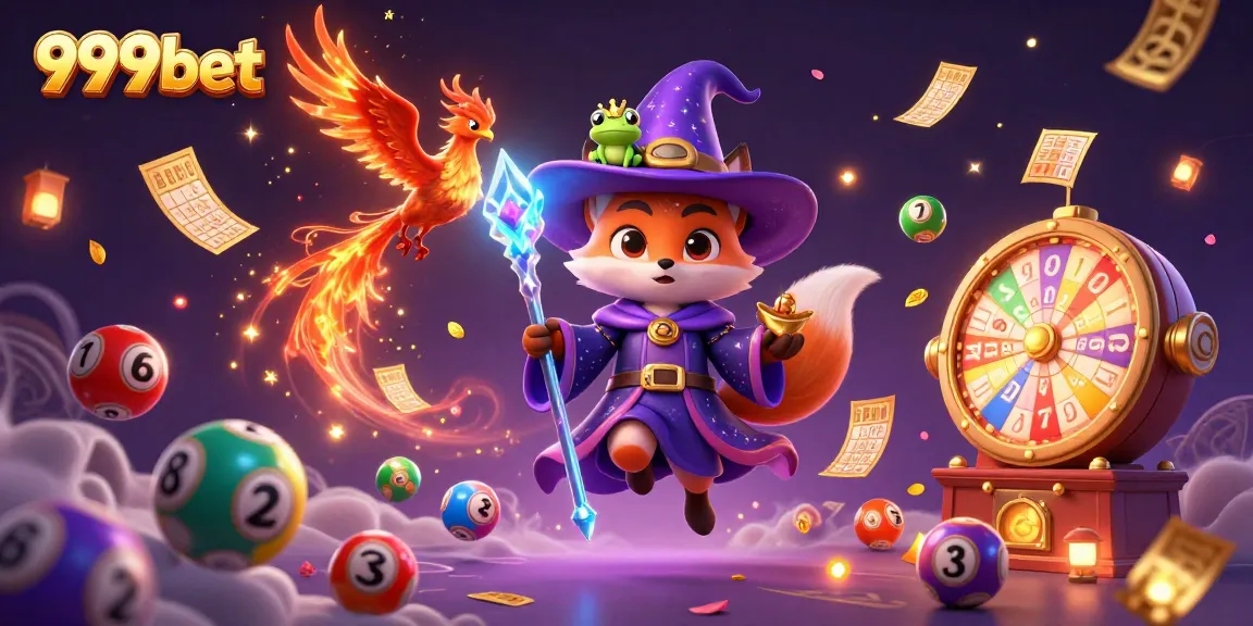 Experience excitement with 999bet lottery games, featuring vibrant elements and a magical atmosphere.