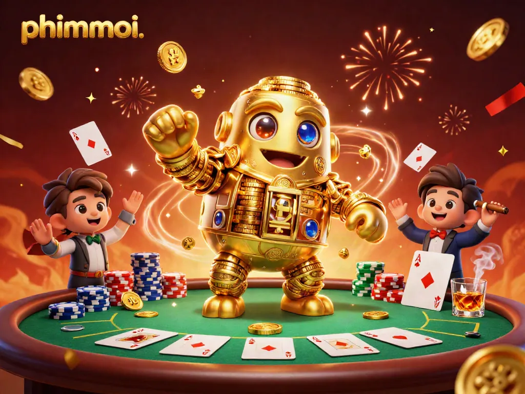 Experience wins with phimmoi's thrilling golden golem and vibrant gaming setup.