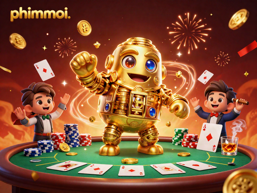 Experience wins with phimmoi's thrilling golden golem and vibrant gaming setup.