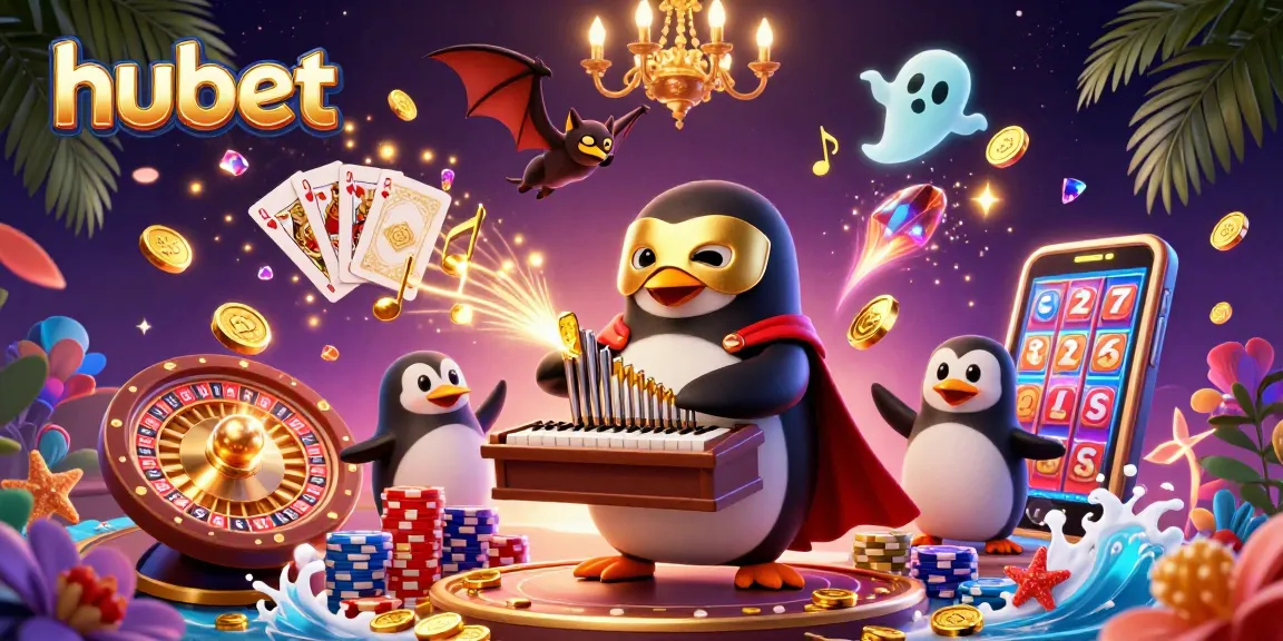 Engage in thrilling gaming adventures with hubet's vibrant casino atmosphere featuring lively characters and dynamic elements.