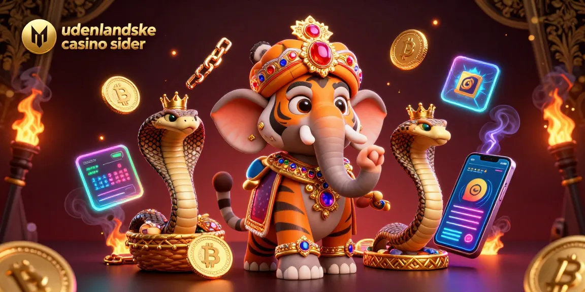 Win big with udenlandske casino sider in a vibrant 3D casino world featuring exotic elements.