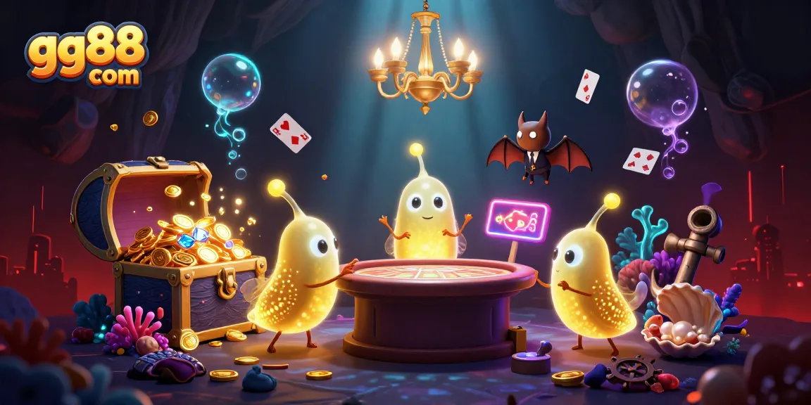 Experience the vibrant gg88 com cave casino illuminated by glowing creatures and treasures.